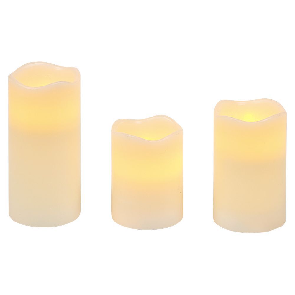 Bougie led x 3 blanc