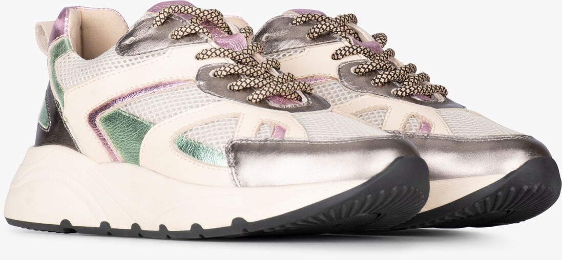 PS POELMAN zilveren ps poelman lage sneakers cibel