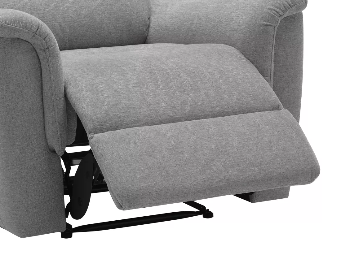 Fauteuil relax électrique en tissu gris CARTASIA