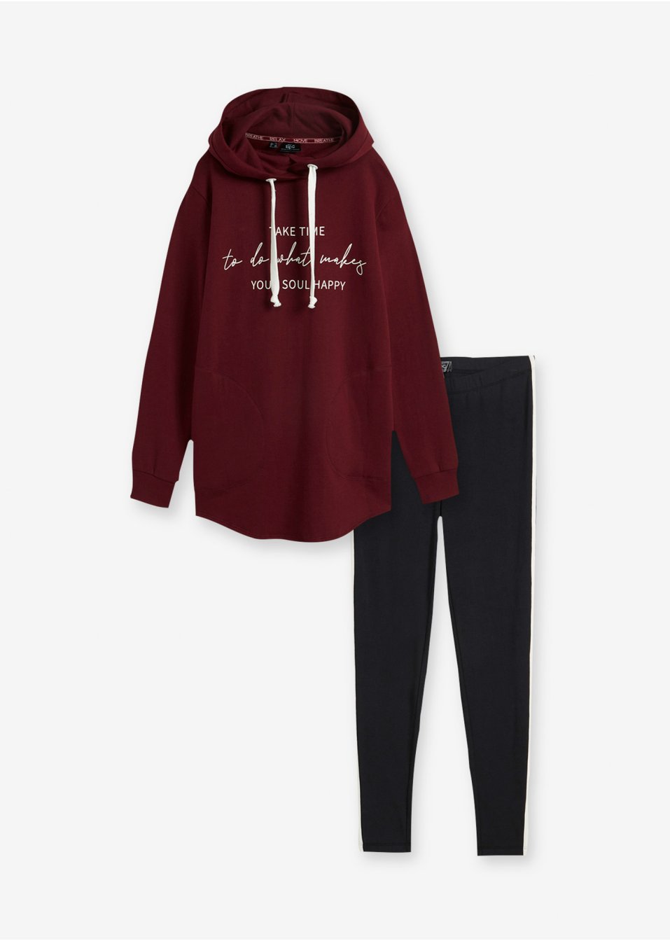 Survêtement avec sweat long et legging (ens. 2 pces.)