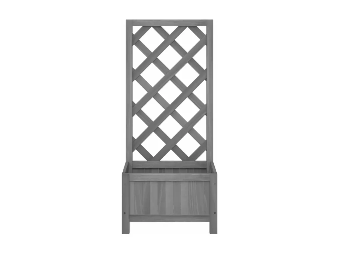 Jardinière bac lit surélevé bois marron 40 x 30 x 90 cm 02_0038324