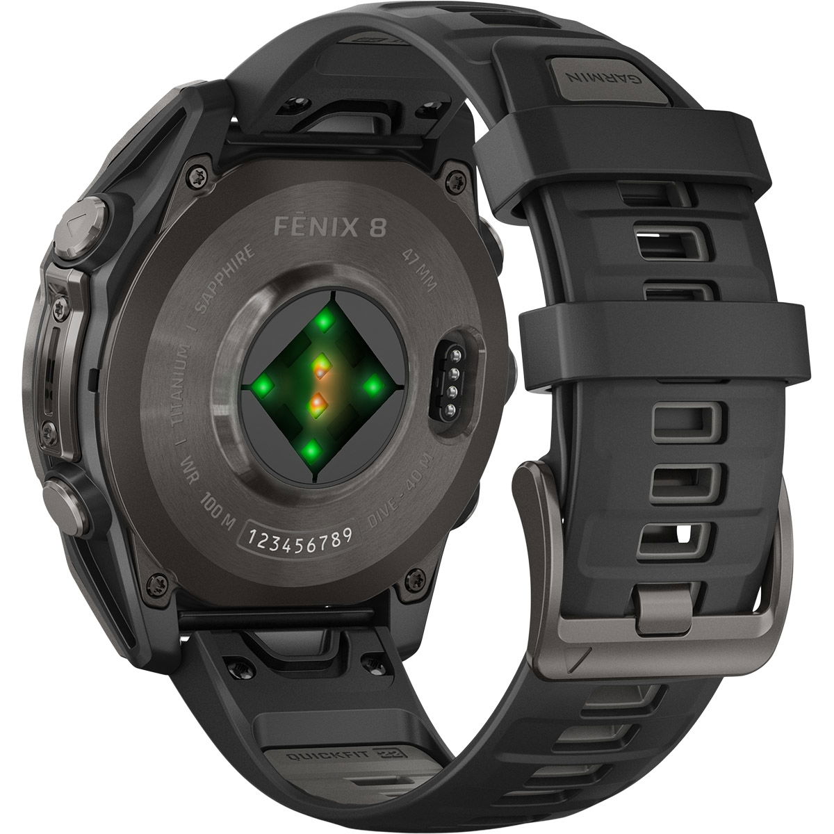 Garmin Fenix 8 - 47 mm Amoled Sapphire GPS Pulsur