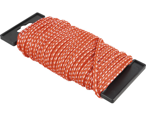 Touw Paraloc Mamutec polypropyleen rood/wit Ø 4 mm, 20 m