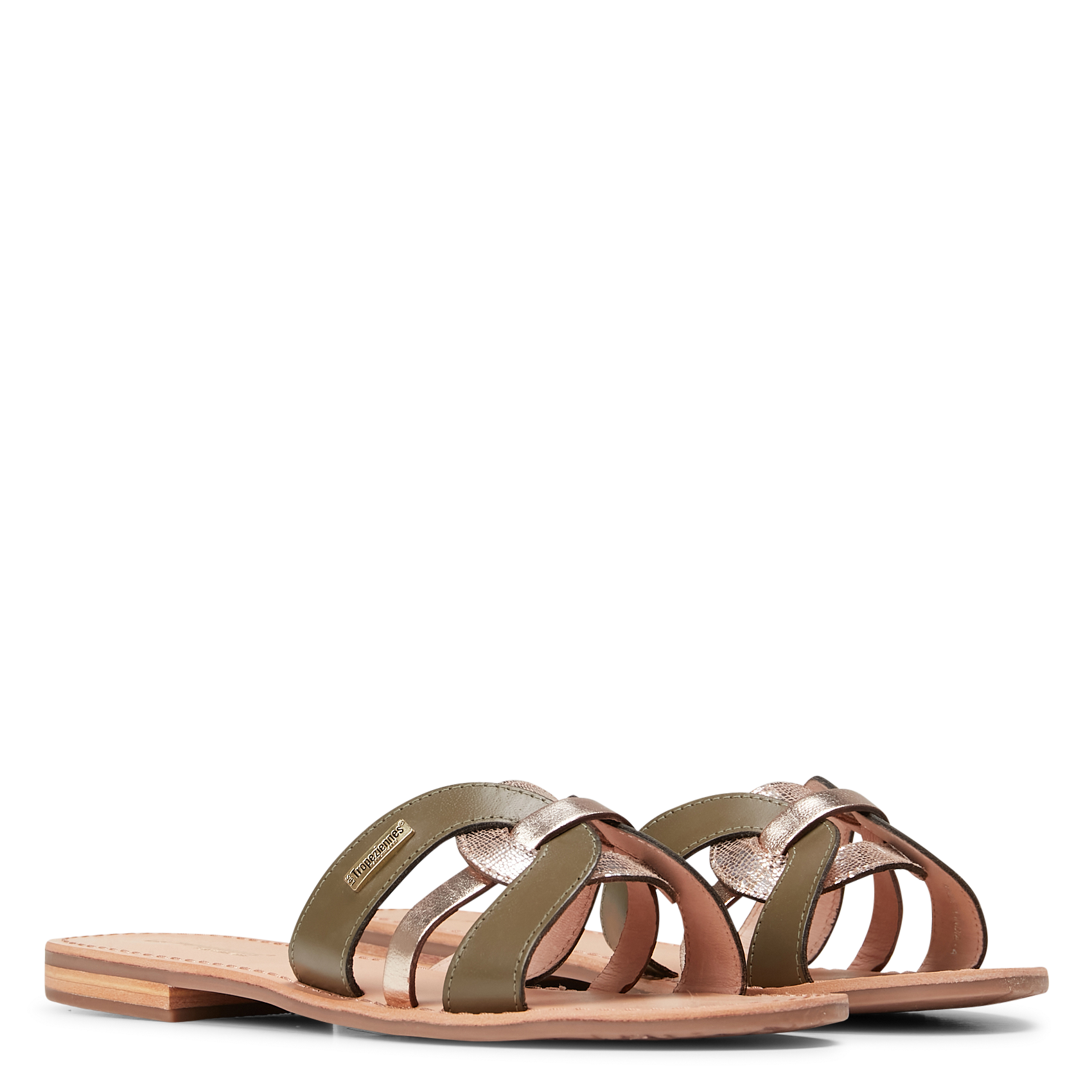 HAMSUKO - Mules en cuir| Blanc