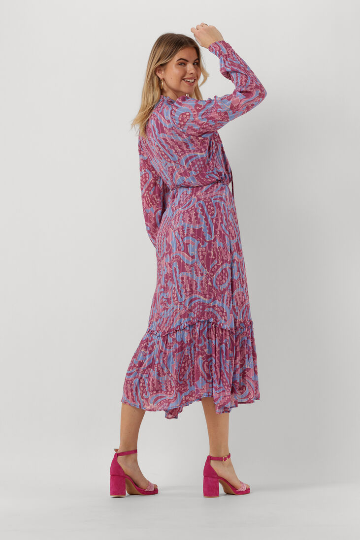 FABIENNE CHAPOT paarse fabienne chapot midi jurk marilene dress 117