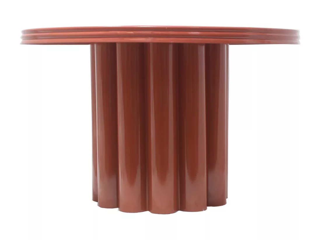 Table d'appoint en métal - Terracotta - SEMALIA