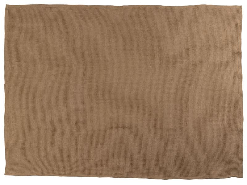 COCON Decke Waffeltuch 150 x 200 cm, Taupe Komfortable und luftdurchlässige Decke aus Baumwolle