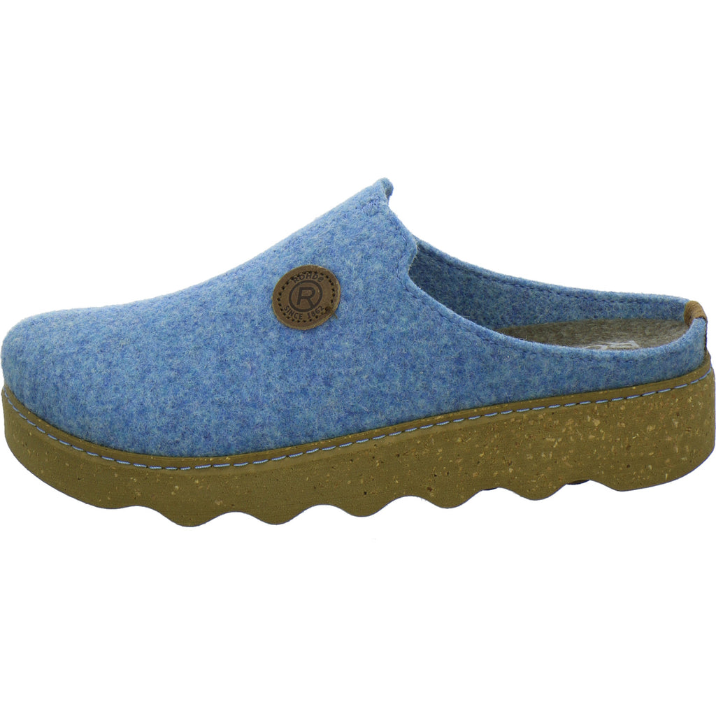 Rohde Hausschuhe Damen Damen Foggia Hellblau