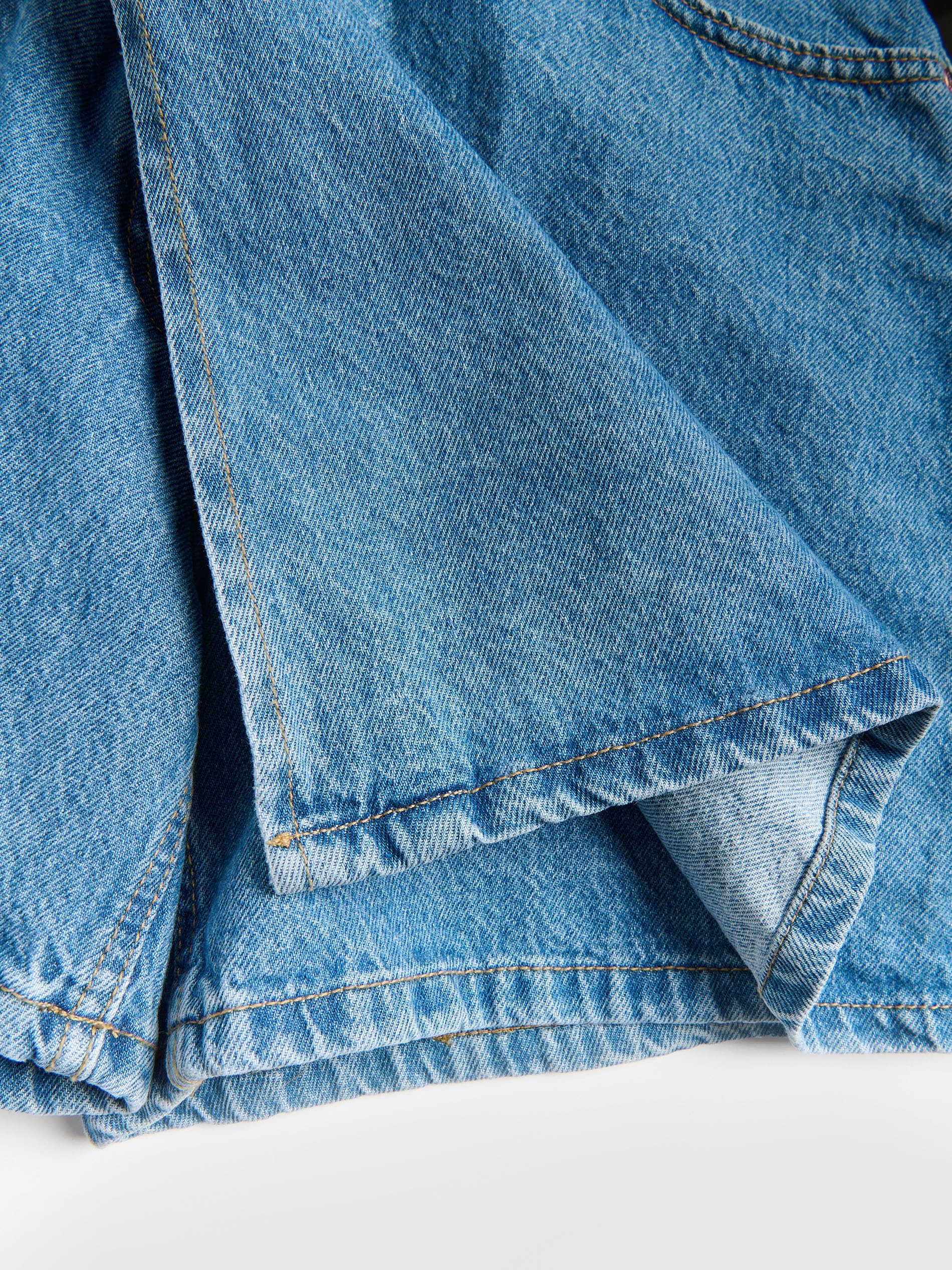 Denim-Skort