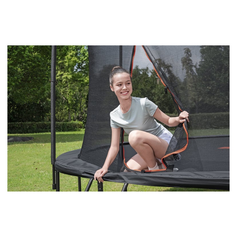 Trampoline med sikkerhetsnett Ø4,27 m