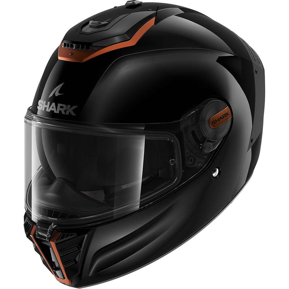 Shark - Casque Spartan RS Blank SP Noir / Marron