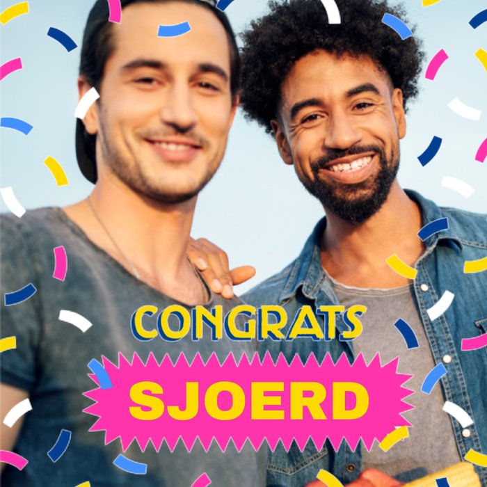Greetz | Verjaardagskaart | Met foto | Congrats