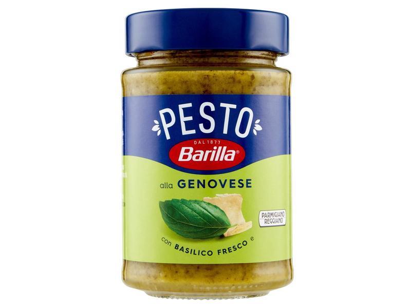 Barilla Pastasauce Pesto alla Genovese 190 g Würzige Teigwaren Sauce mit Sonnenblumenöl und Basilikum