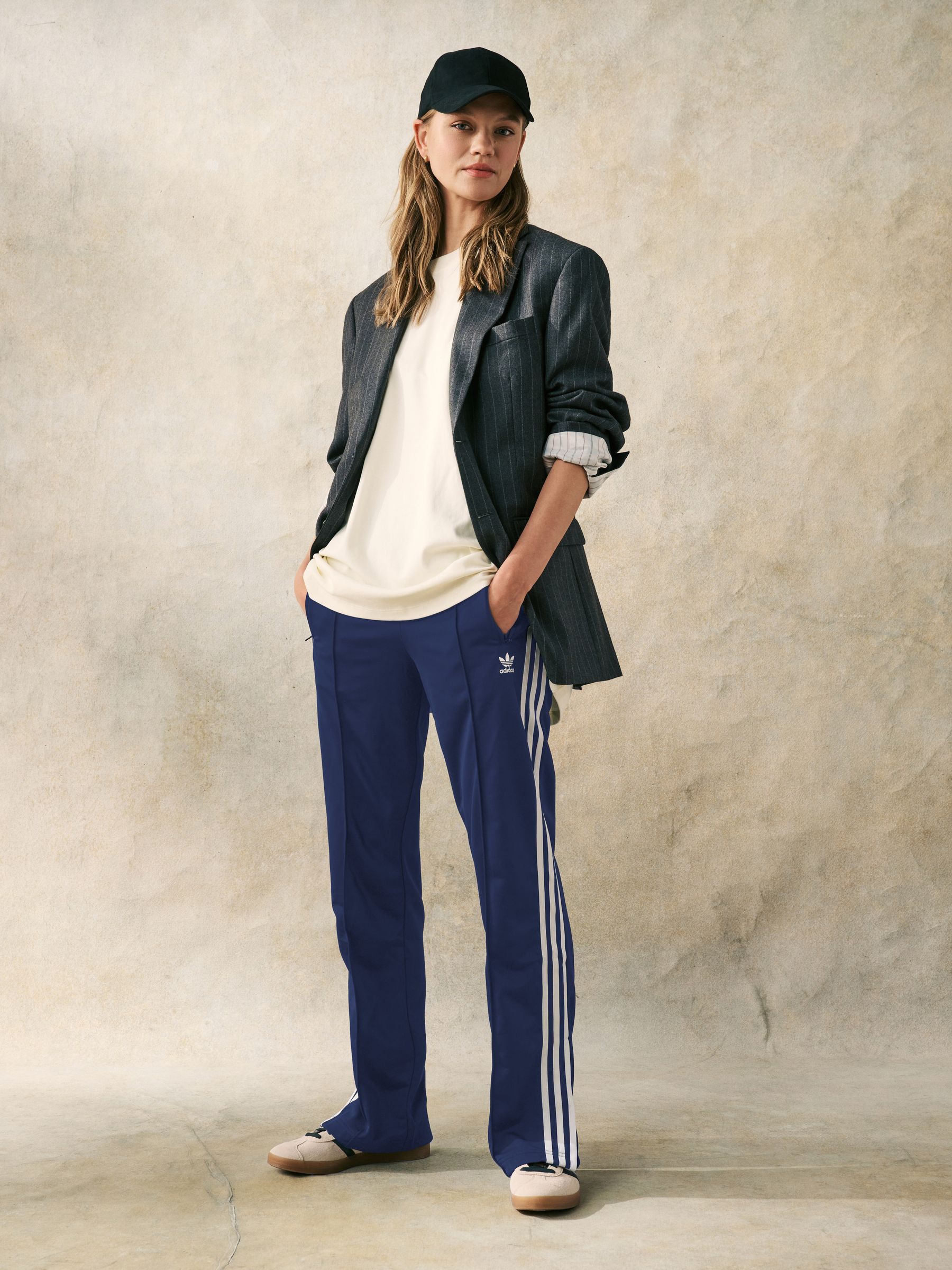 Blauw - Adidas Originals Classic Firebird Track Pant Trousers