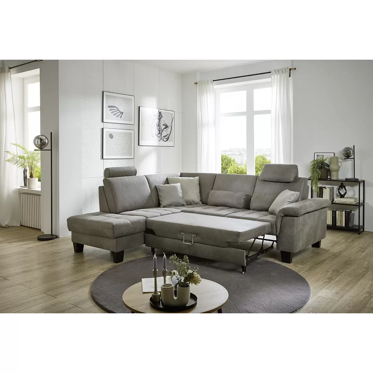 Ecksofa Lindau Grau