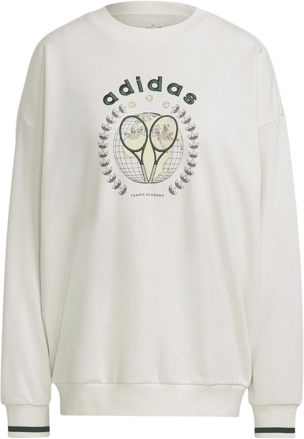 adidas tennis luxe graphic sweater White