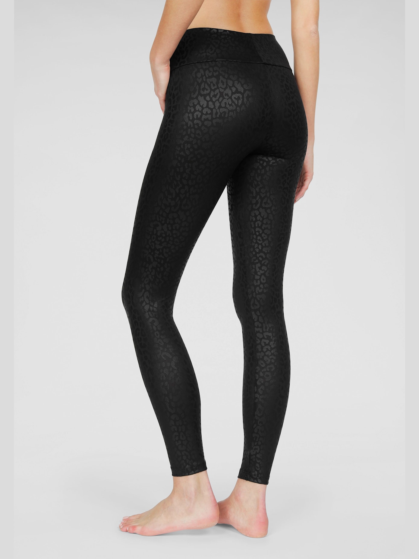 Legging avec imprimé animal légèrement brillant