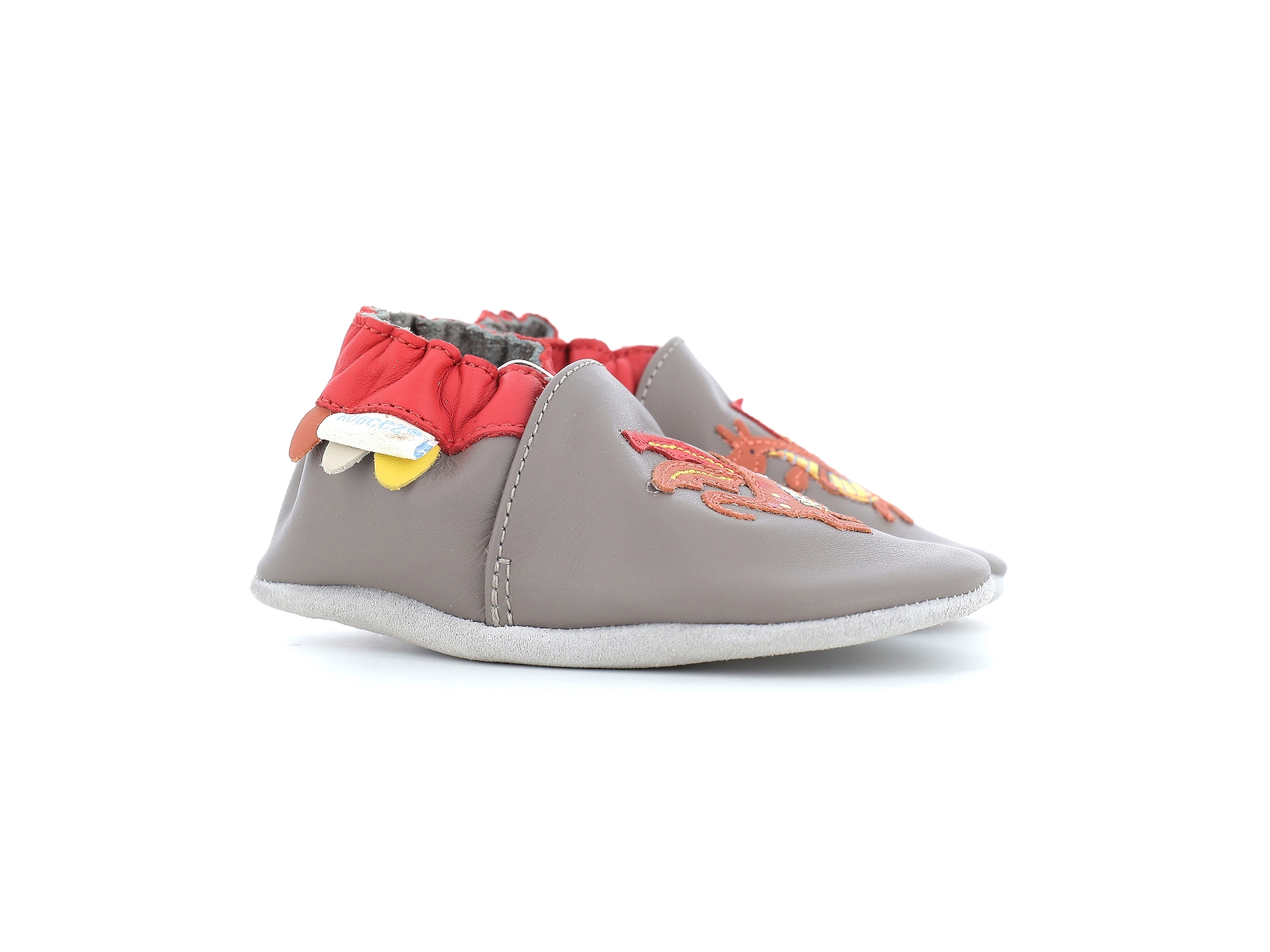Robeez-FIRETALE Cuir Gris