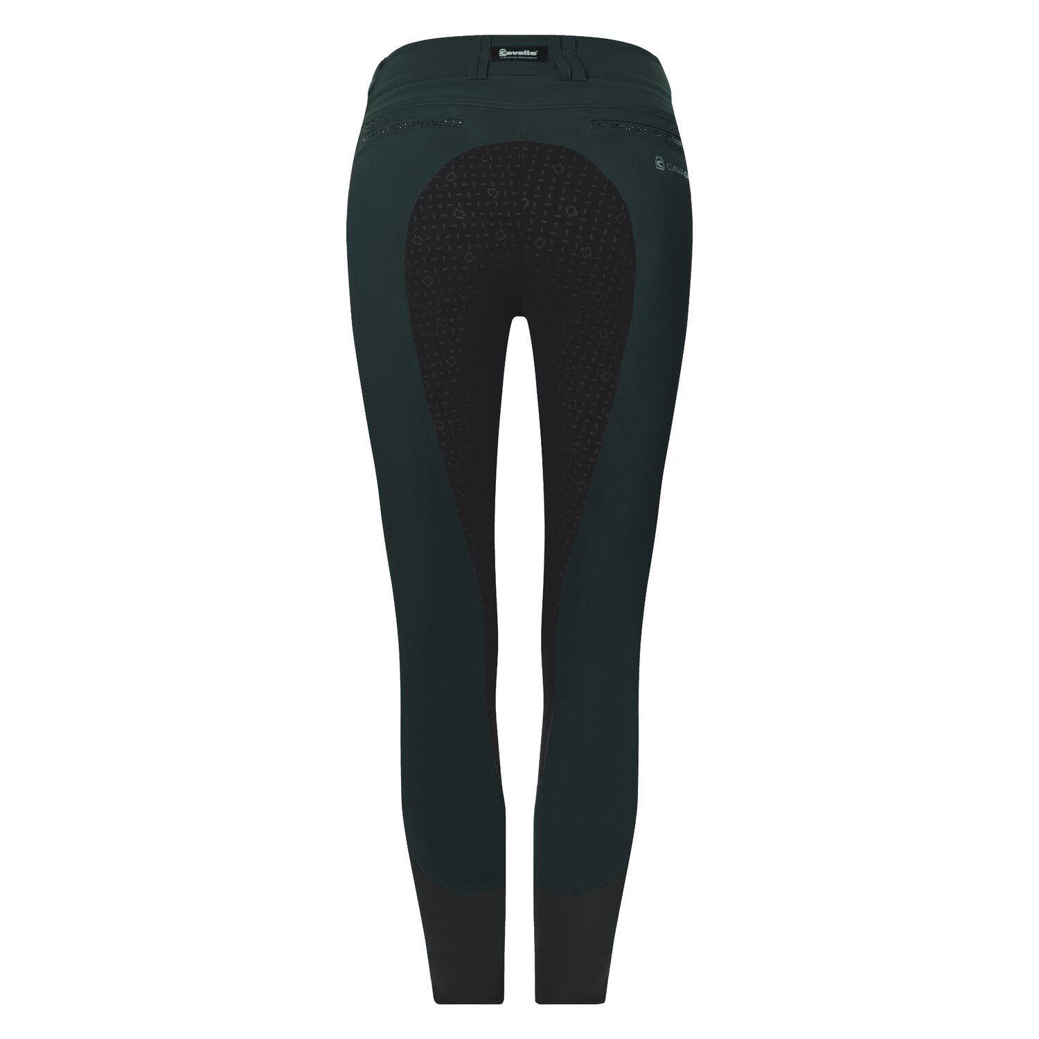 Cavallo Vollbesatz-Reithose Cavaceline X Grip - deepgreen/graphit