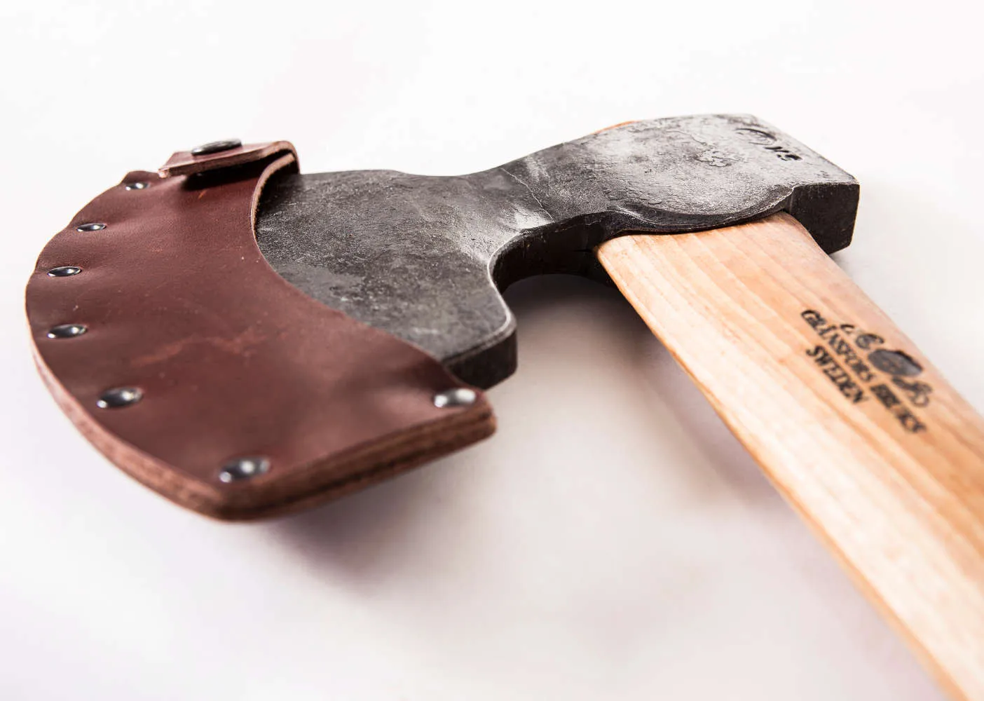 Gränsfors Timmerbila, modell 1900, Rakt skaft, Dubbelslipad Wood/Grey