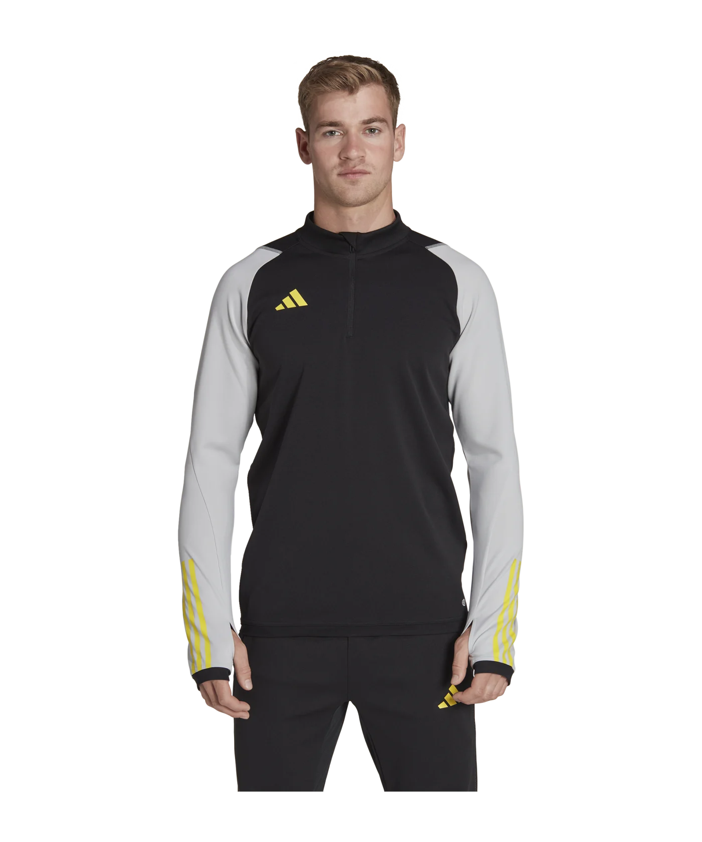 adidas Tiro 23 Competition Sweatshirt Schwarz Grau