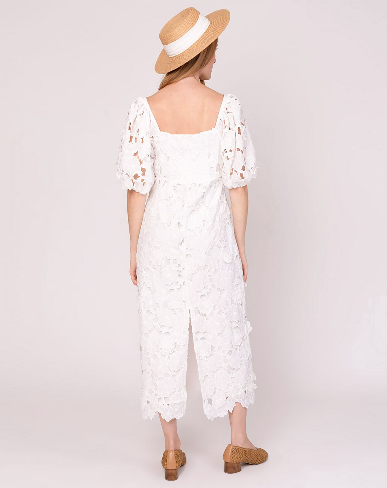 Derhy Robe Provence imprimée blanche
