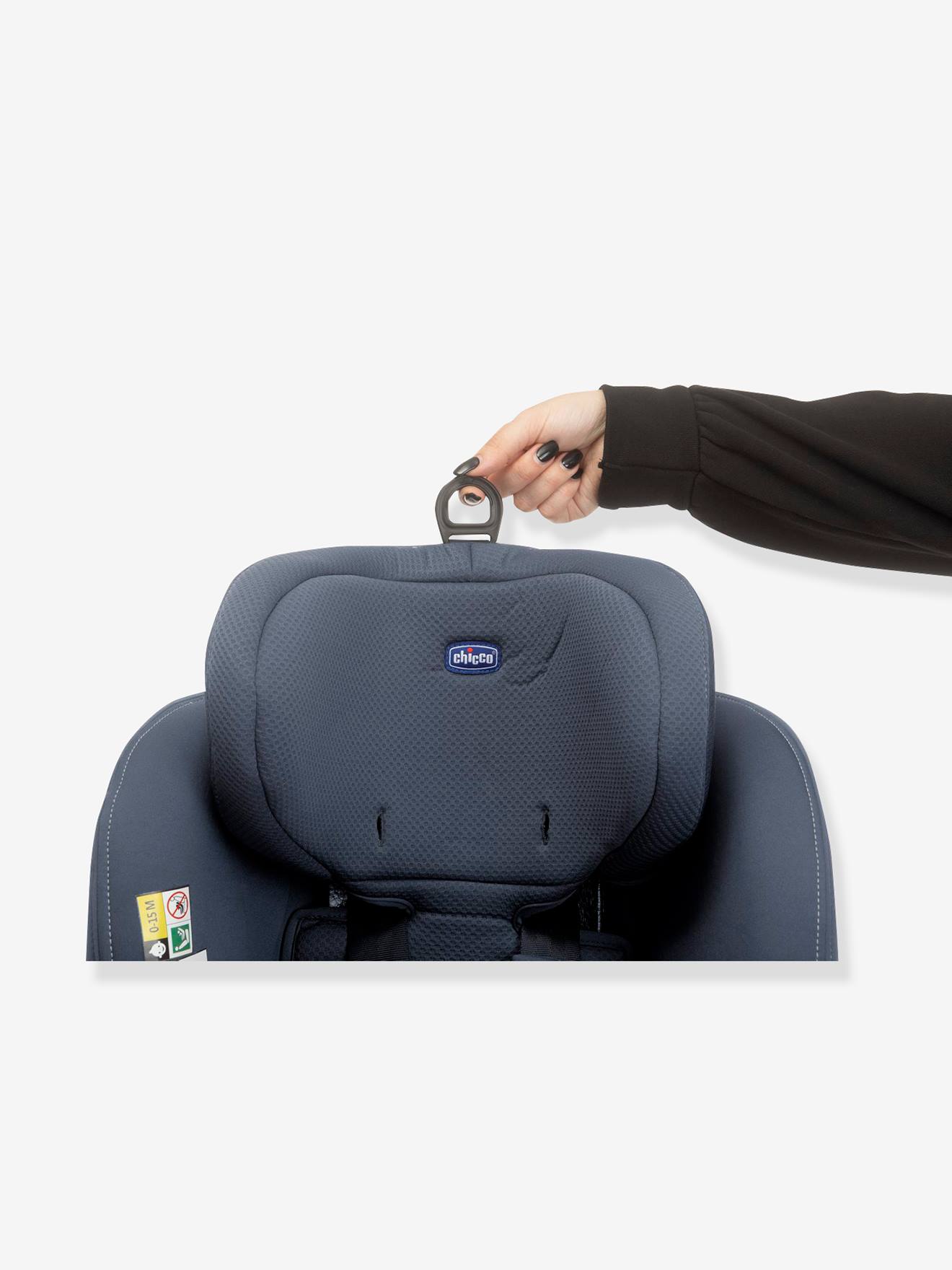 Cadeira auto giratória CHICCO Seat2Fit i-Size, 45 a 105 cm, equivalente ao grupo 0+/1, cinza