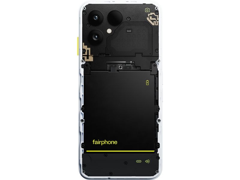 Fairphone Fairphone 6 256 GB Cloud white Nachhaltiges Android-Smartphone aus fairer Produktion mit recycelten Materialien