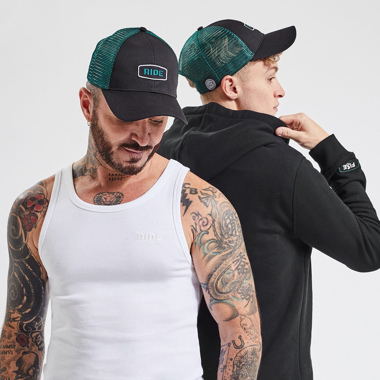 Casquette RIDE licence FISE Vert