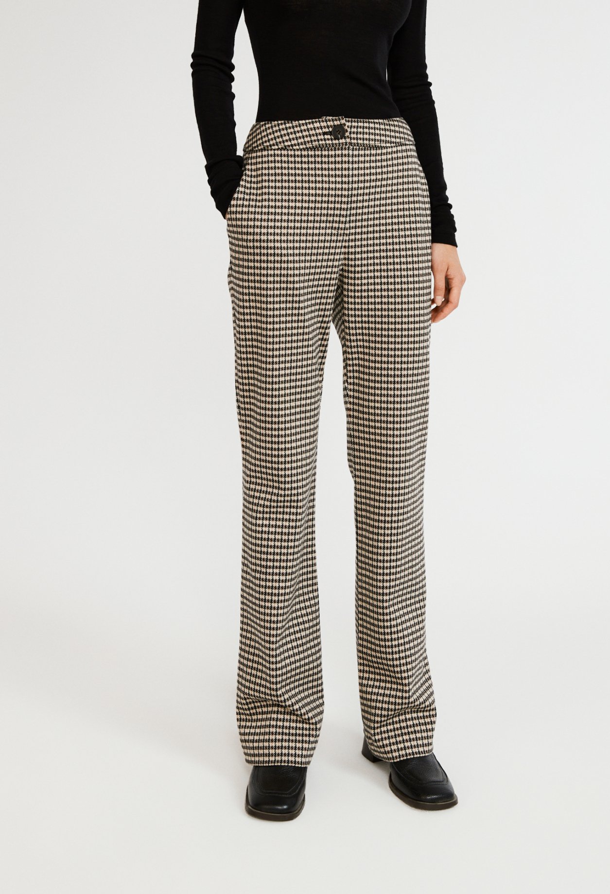 Pantalon &agrave; carreaux