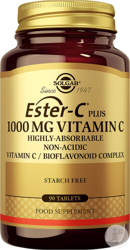 Solgar Ester-C Plus 1000mg Vitamine C 90 Comprimés
