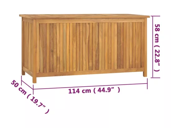 Boîte de jardin 114x50x58 cm Bois massif de teck
