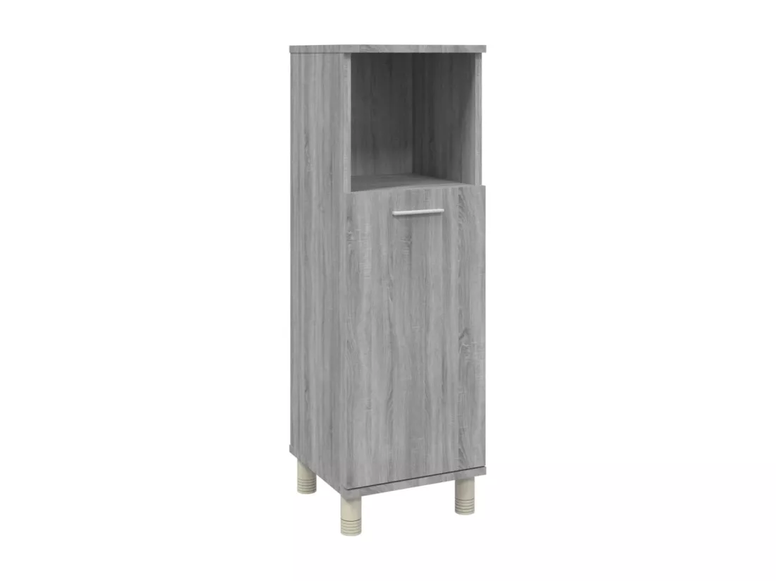 Armoire de bain Sonoma gris 30x30x95 cm Bois d'ingénierie
