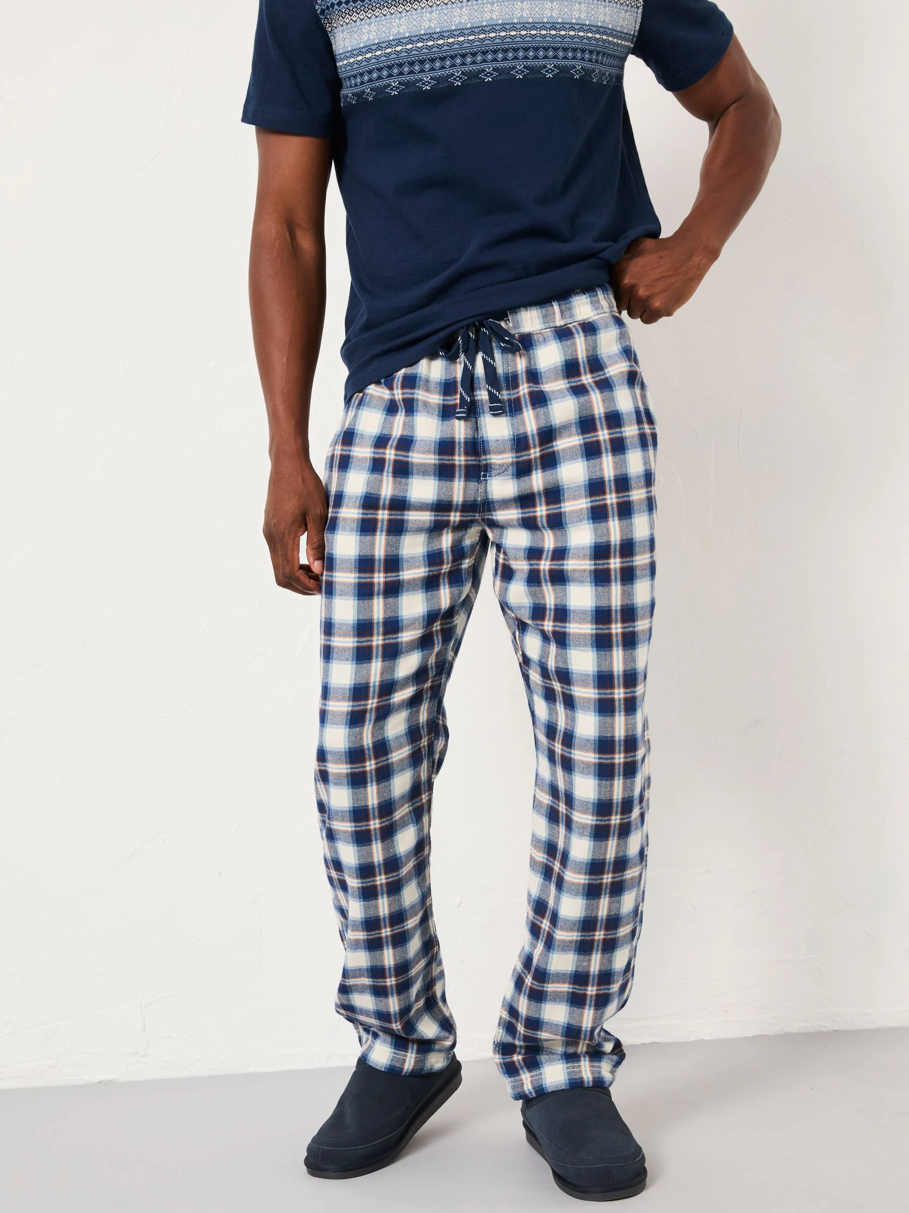 FatFace Check Pyjama Bottoms