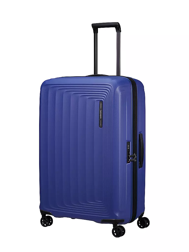 SAMSONITE Trolley  NUON SPINNER 75cm erweiterbar matt nautical b blau