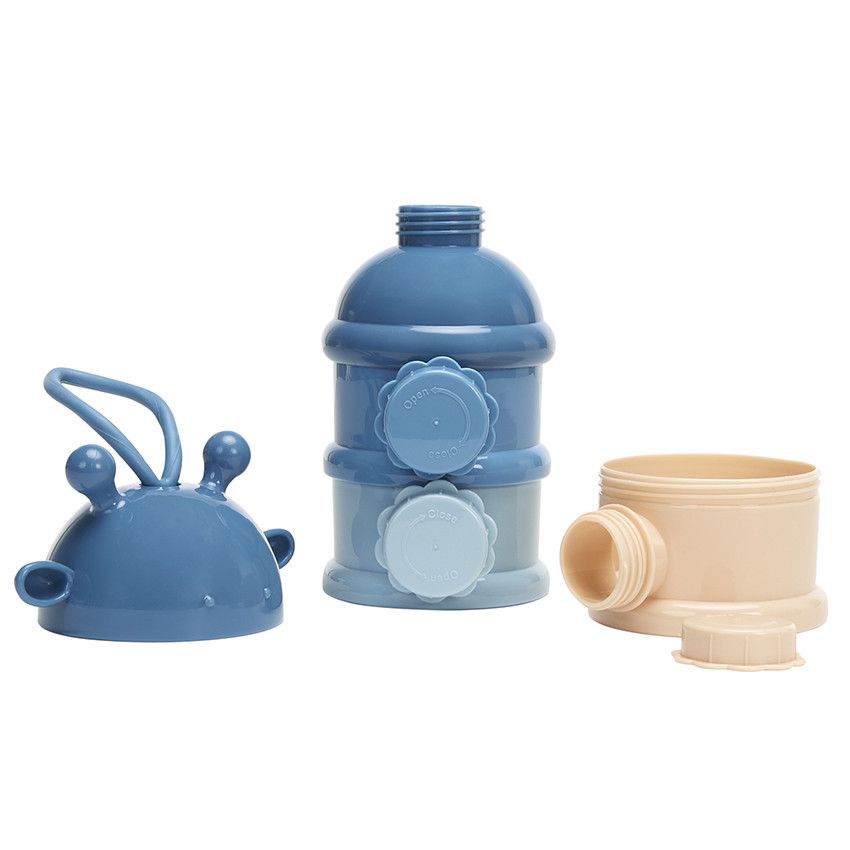 Boîte doseuse pour lait en poudre Mix'N'Match - Bleu - Ecru