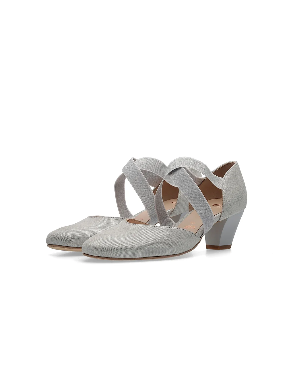 Pumps Toulouse weiß-grau
