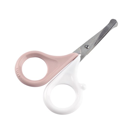 Ciseaux + étui Bubble   Vieux Rose        de               Béaba
