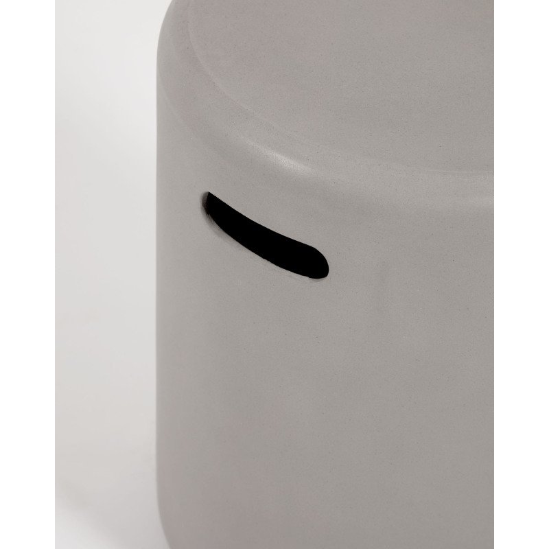 Repose-pieds d'extérieur Taimi - ciment Ø 35cm