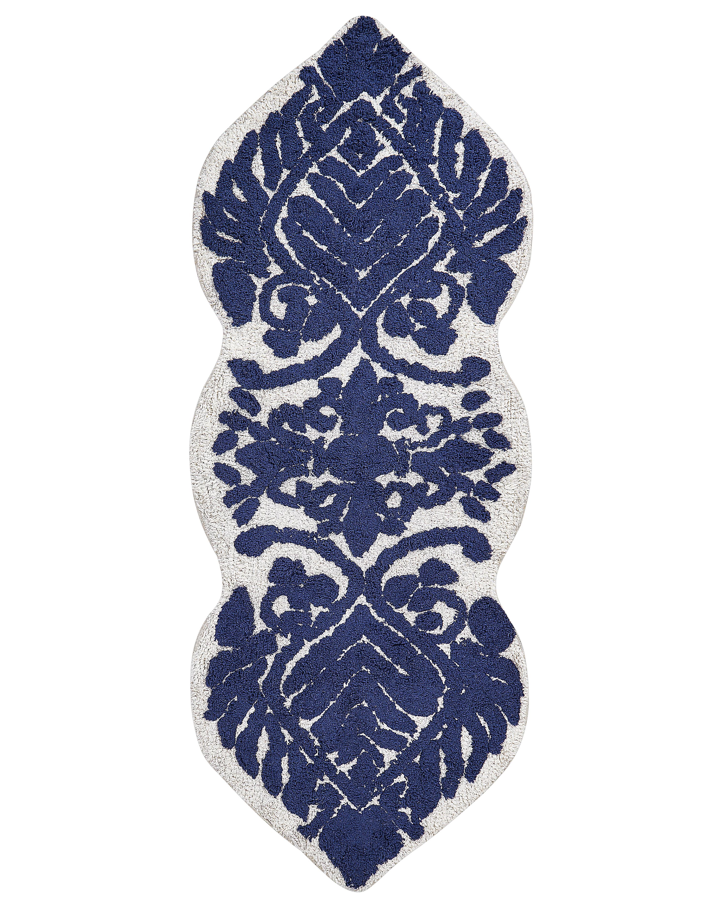 Badmat CANBAR Marineblauw 150 x 60 cm Katoen