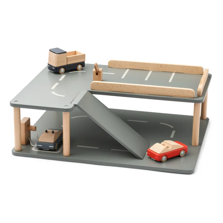 Liewood Garage et voitures en bois | Whale blue multi mix