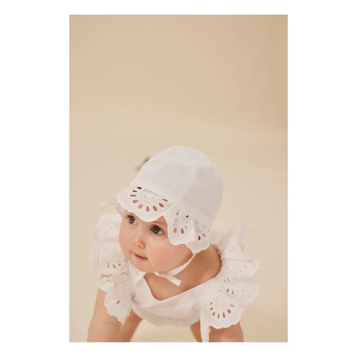 Konges Sløjd Barboteuse Posey Coton Bio | Blanc