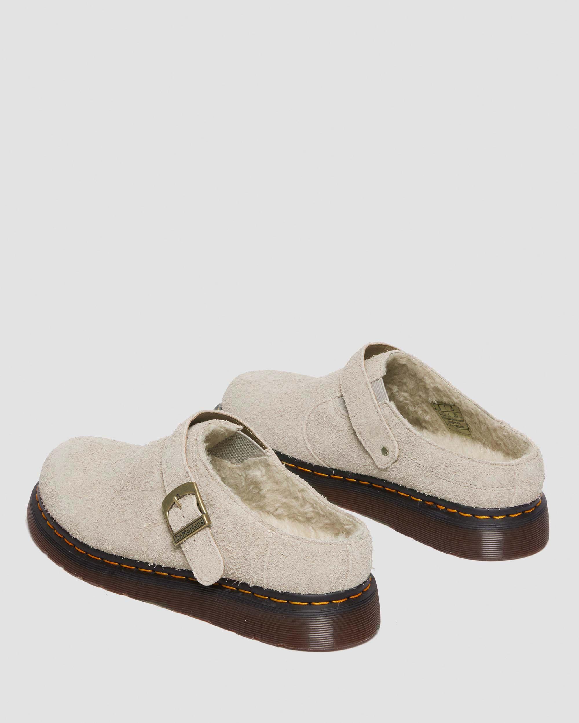 Isham Faux Shearling Lined Suede Slingback Mules