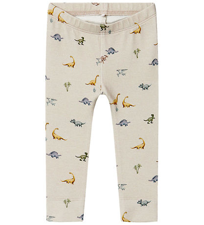 Name It Leggings - NbmFaurus - Perlmuttartige Cloud m. Dinosauri