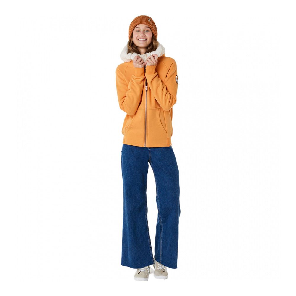 Rip Curl VELOUCHI SHERPA FLEECE - Polaire Femme orange
