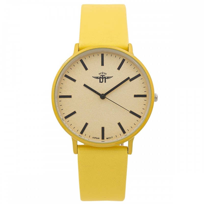 Montre Femme M. JOHN bracelet Cuir Jaune
