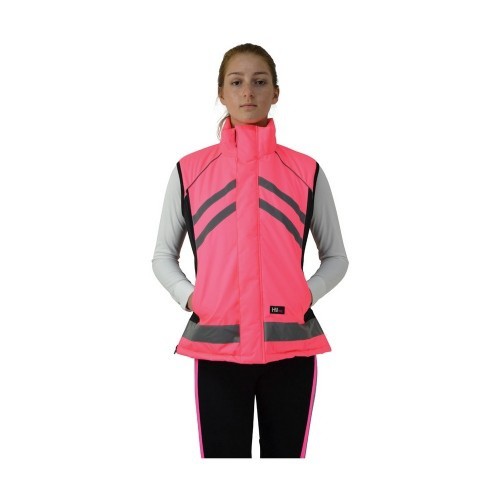 Colete acolchoado refletor rosa para adultos