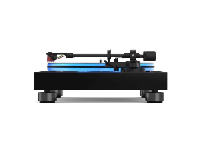 Reloop Plattenspieler HiFi Turn7 Schwarz Hochwertiges USB-Plattenspielersystem mit Riemenantrieb