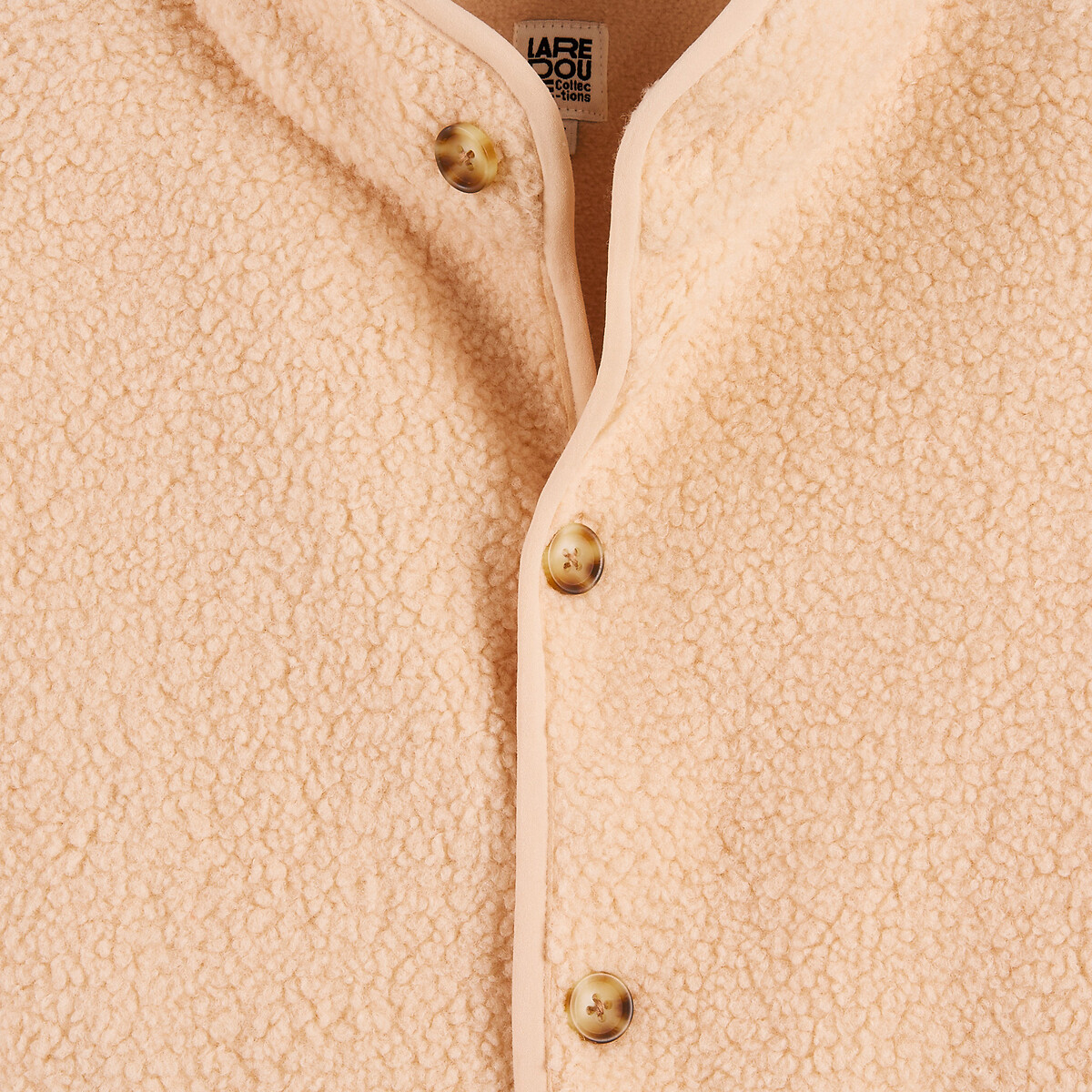 COLEÇÕES LA REDOUTE<br>Colete para usar em casa em sherpa com forro de lã