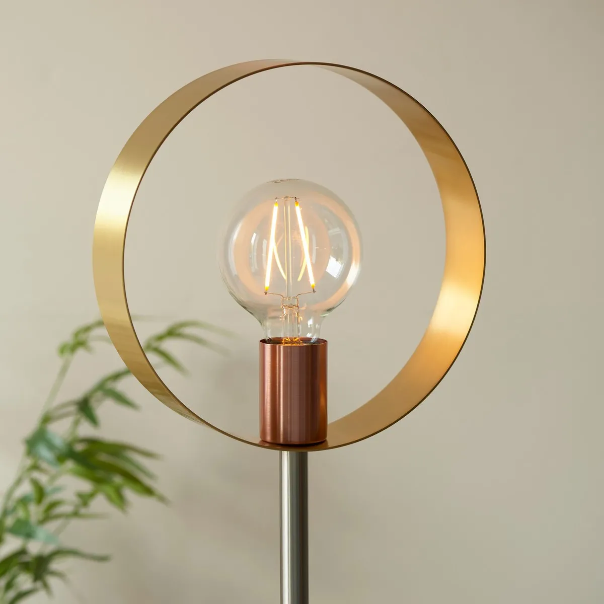 Endon Lampadaire Complet - Laiton/Nickel